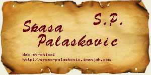 Spasa Palasković vizit kartica